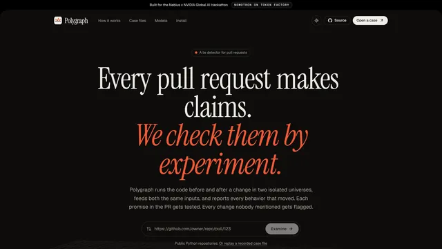 Polygraph: every pull request makes claims